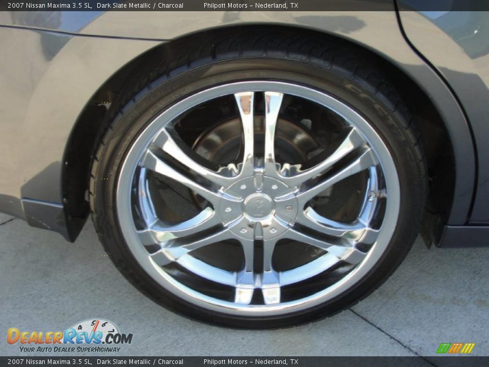 2007 Nissan Maxima 3.5 SL Dark Slate Metallic / Charcoal Photo #14