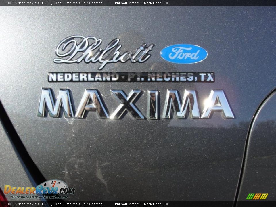 2007 Nissan Maxima 3.5 SL Dark Slate Metallic / Charcoal Photo #21