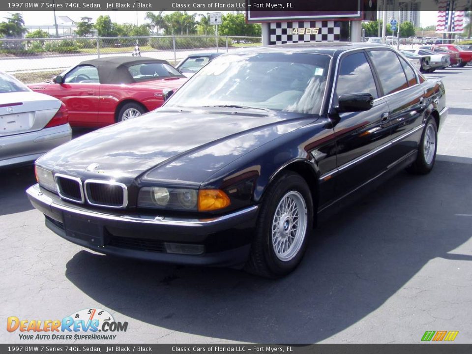 1997 BMW 7 Series 740iL Sedan Jet Black / Black Photo #3