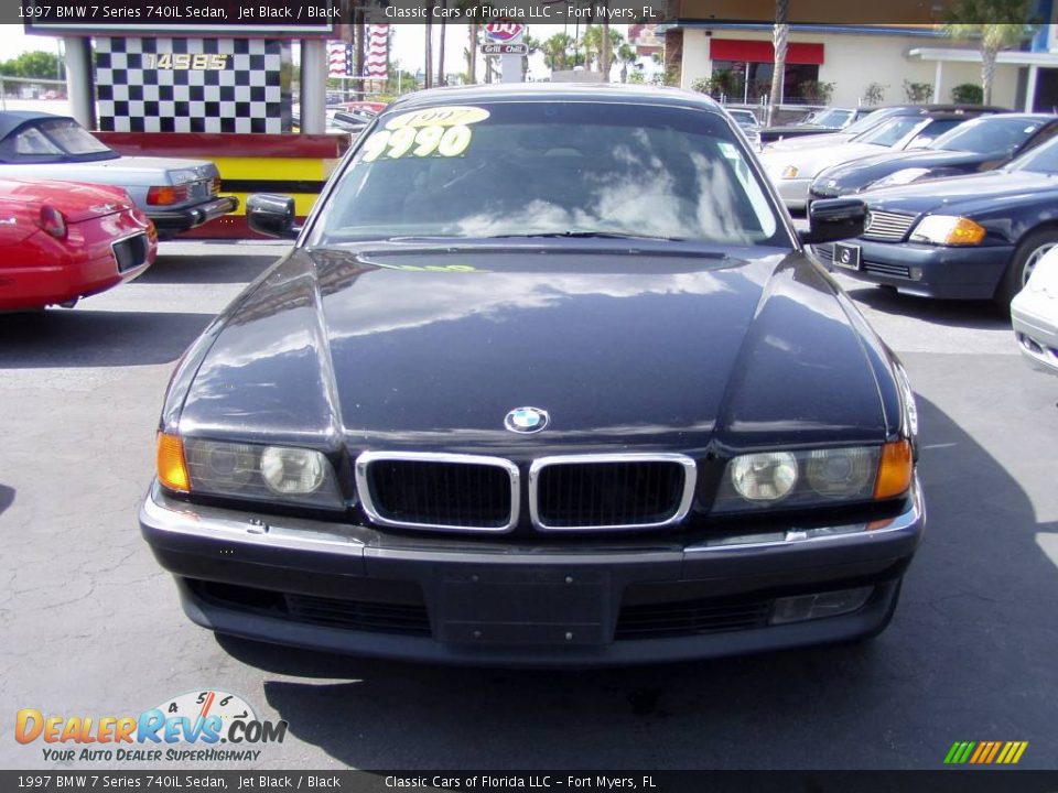 1997 BMW 7 Series 740iL Sedan Jet Black / Black Photo #4