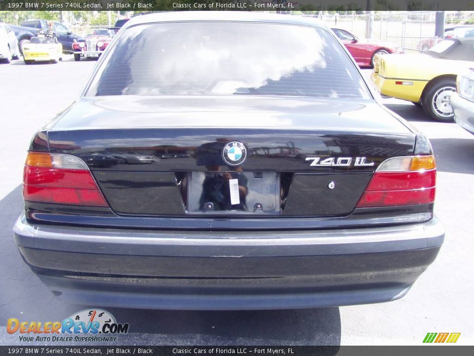 1997 BMW 7 Series 740iL Sedan Jet Black / Black Photo #9