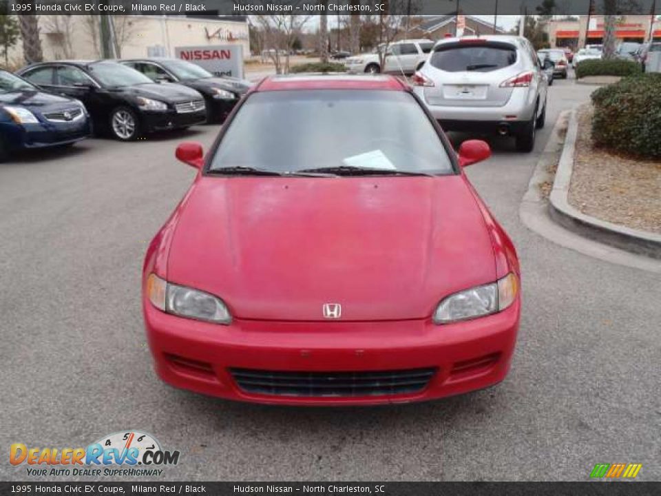 1995 Honda Civic EX Coupe Milano Red / Black Photo #2