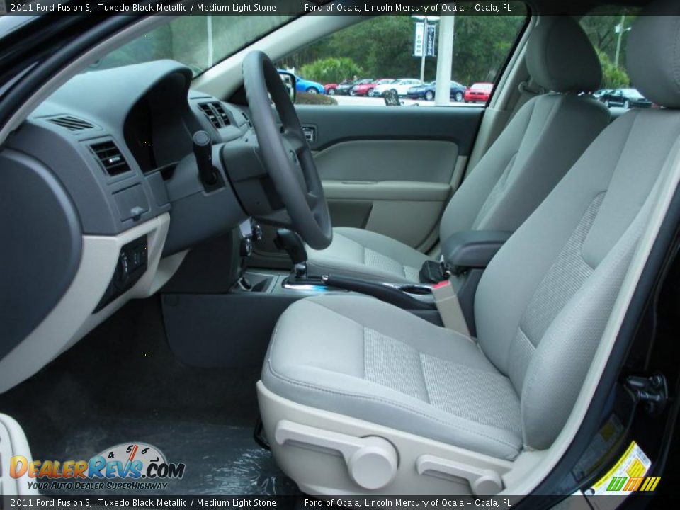 Medium Light Stone Interior - 2011 Ford Fusion S Photo #5