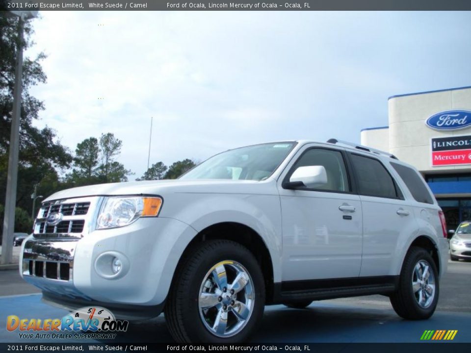 2011 Ford Escape Limited White Suede / Camel Photo #1