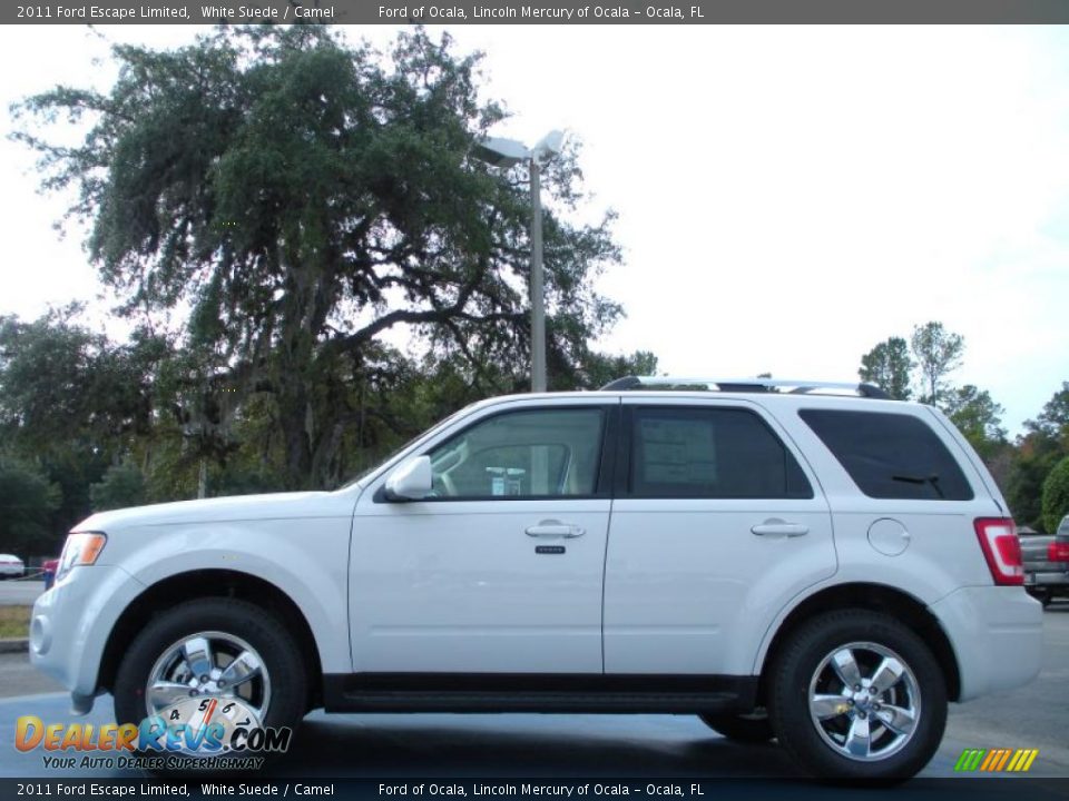 2011 Ford Escape Limited White Suede / Camel Photo #2