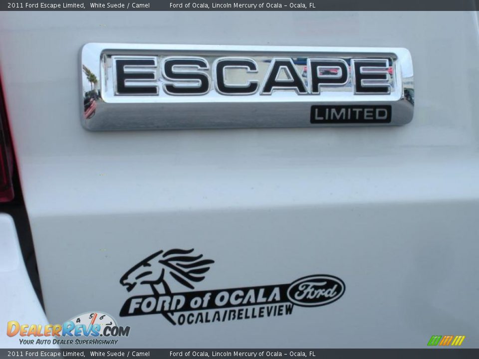 2011 Ford Escape Limited White Suede / Camel Photo #4