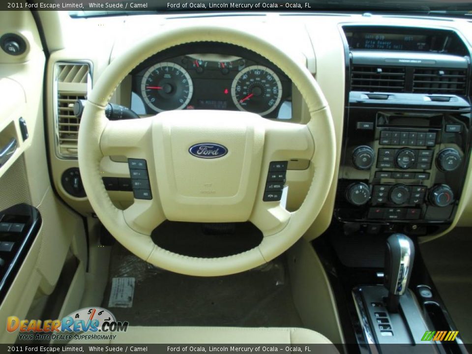 2011 Ford Escape Limited White Suede / Camel Photo #8