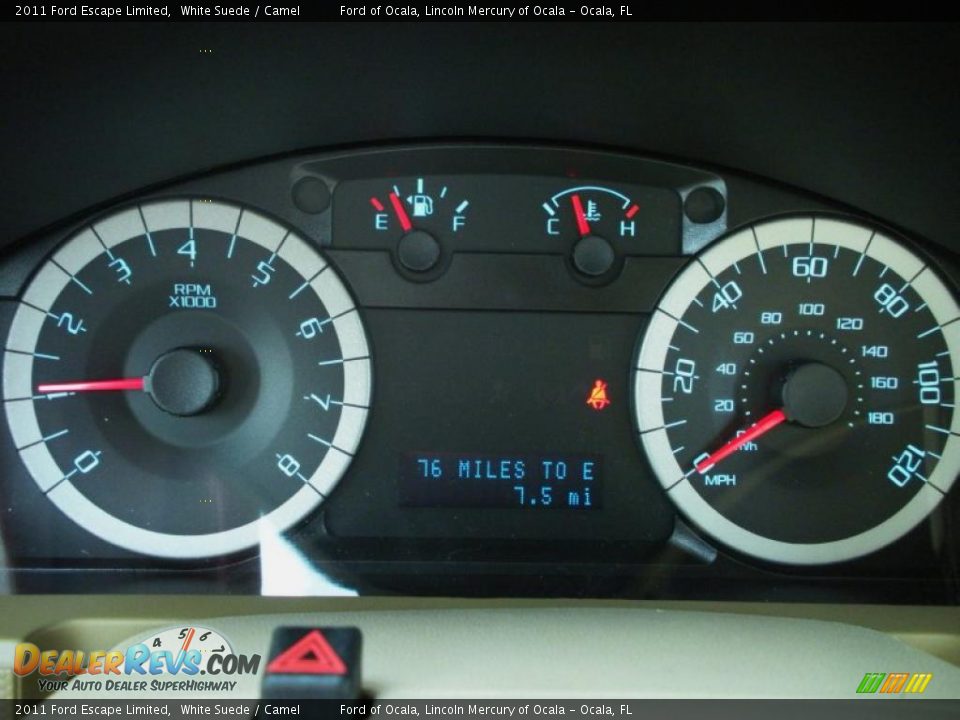 2011 Ford Escape Limited Gauges Photo #9