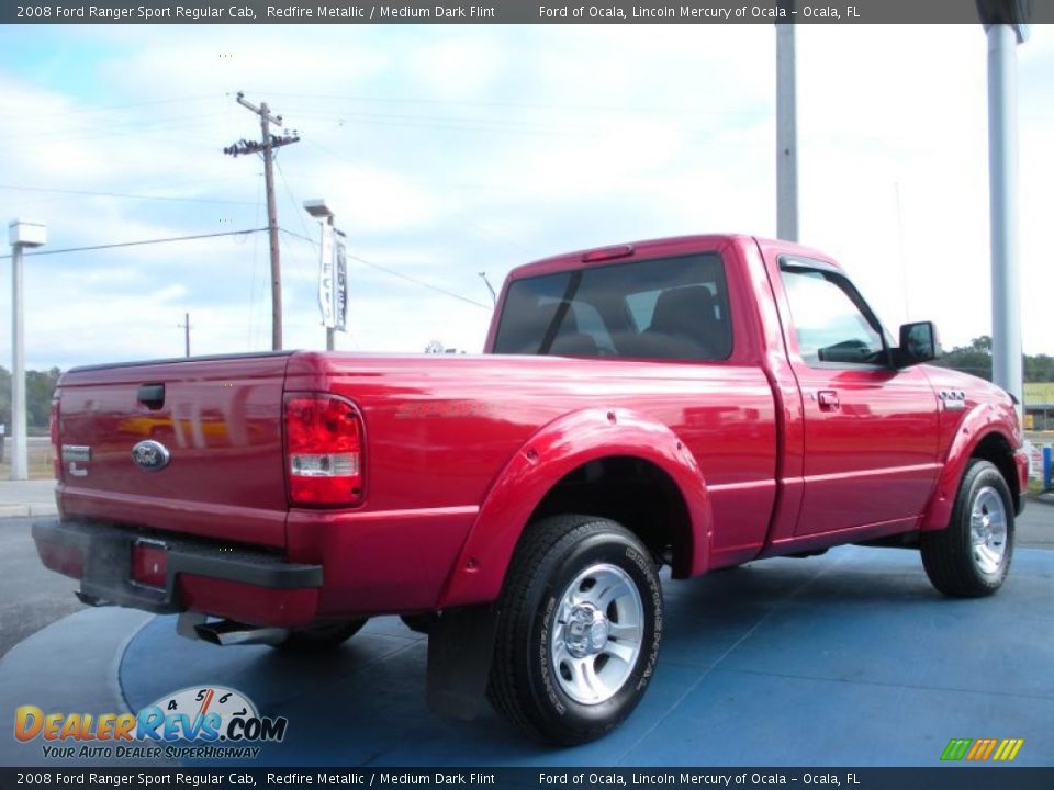 Redfire Metallic 2008 Ford Ranger Sport Regular Cab Photo #5