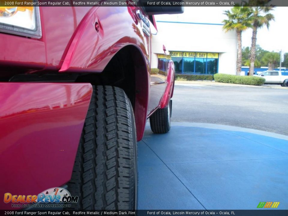 2008 Ford Ranger Sport Regular Cab Redfire Metallic / Medium Dark Flint Photo #11