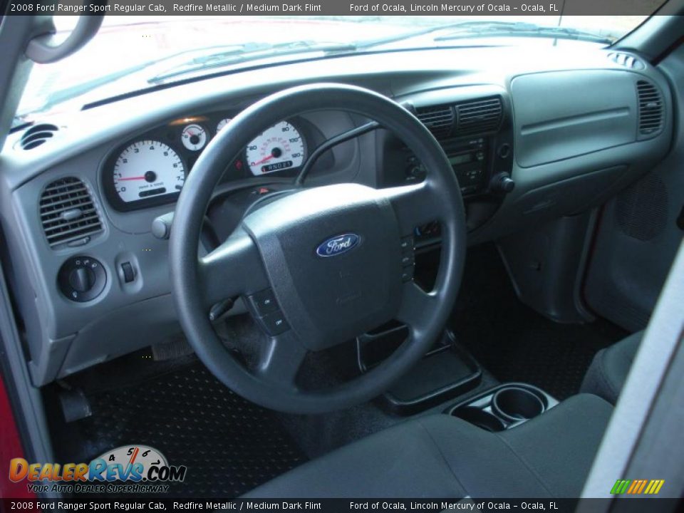 Medium Dark Flint Interior - 2008 Ford Ranger Sport Regular Cab Photo #16