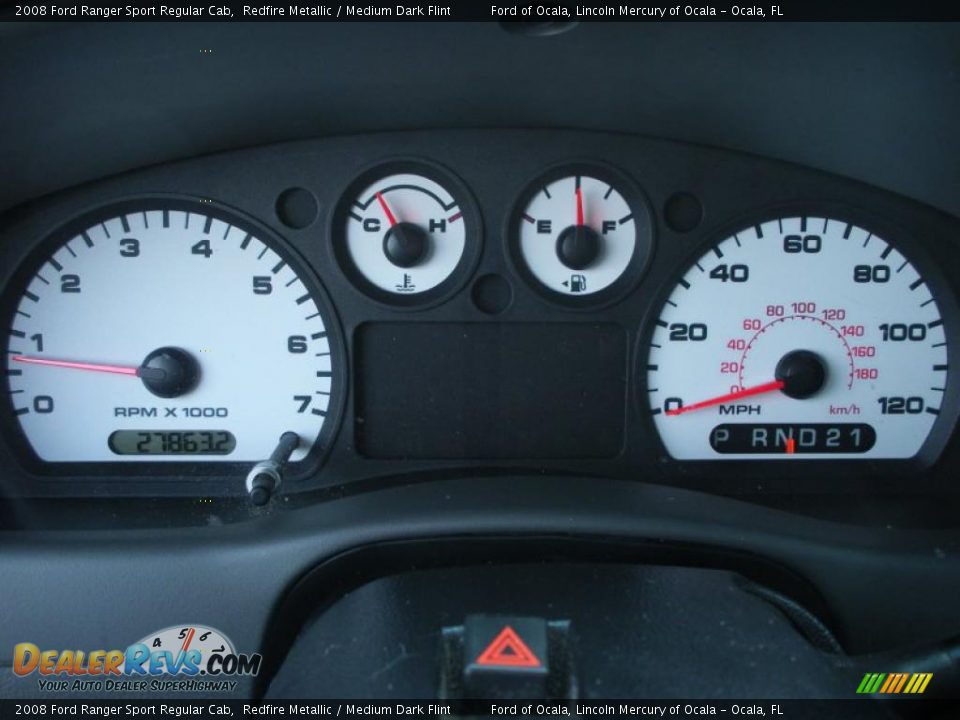 2008 Ford Ranger Sport Regular Cab Gauges Photo #17