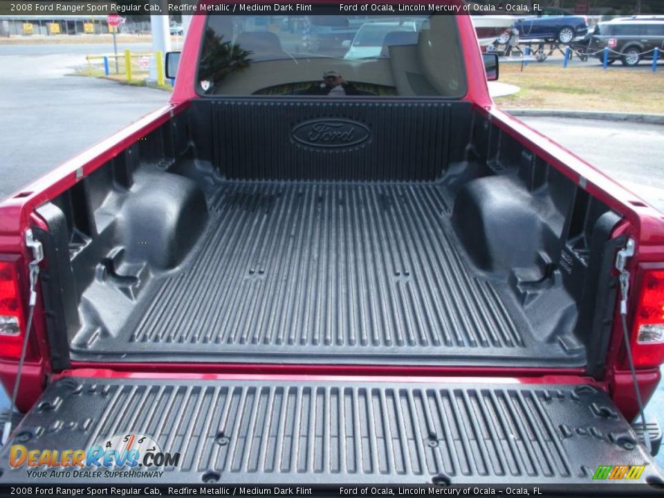 2008 Ford Ranger Sport Regular Cab Redfire Metallic / Medium Dark Flint Photo #20