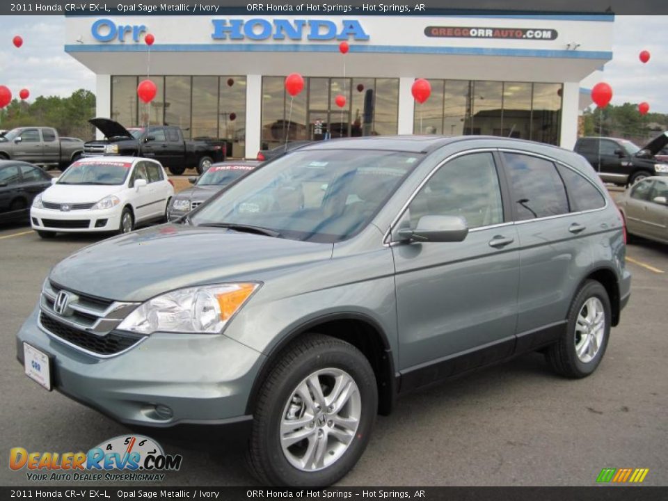 2011 Honda CR-V EX-L Opal Sage Metallic / Ivory Photo #1