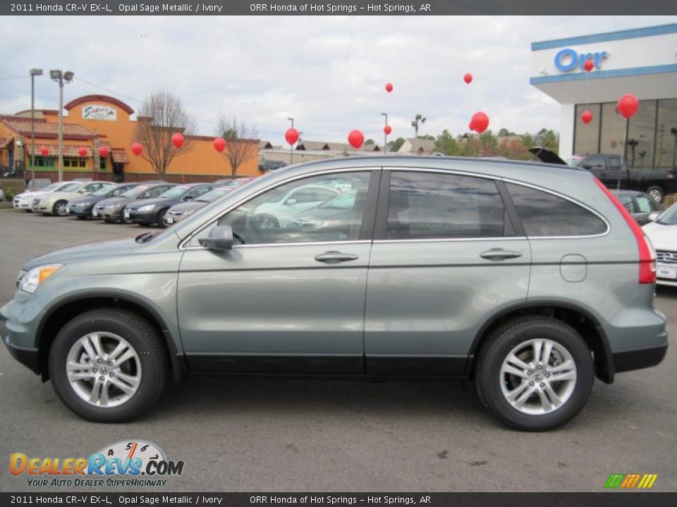 Opal Sage Metallic 2011 Honda CR-V EX-L Photo #2
