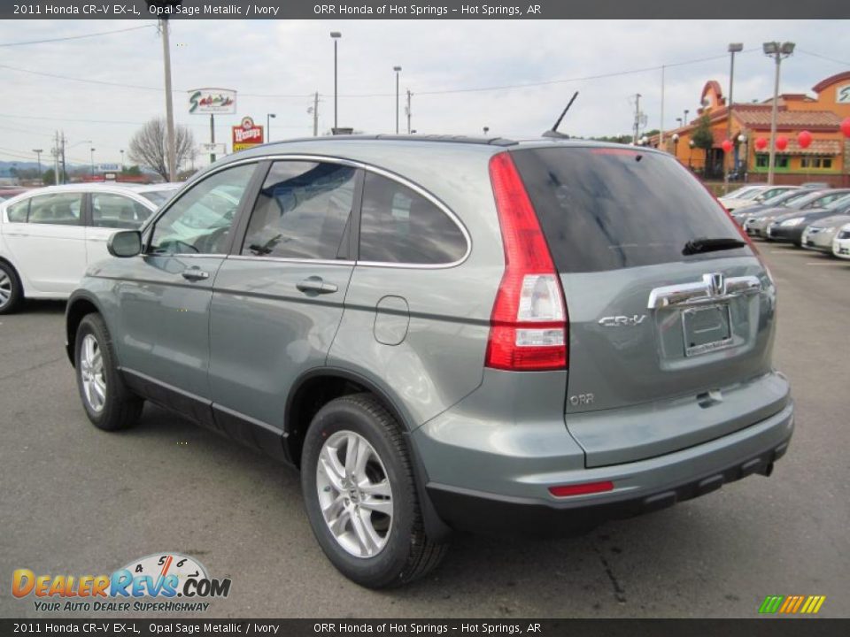 2011 Honda CR-V EX-L Opal Sage Metallic / Ivory Photo #3