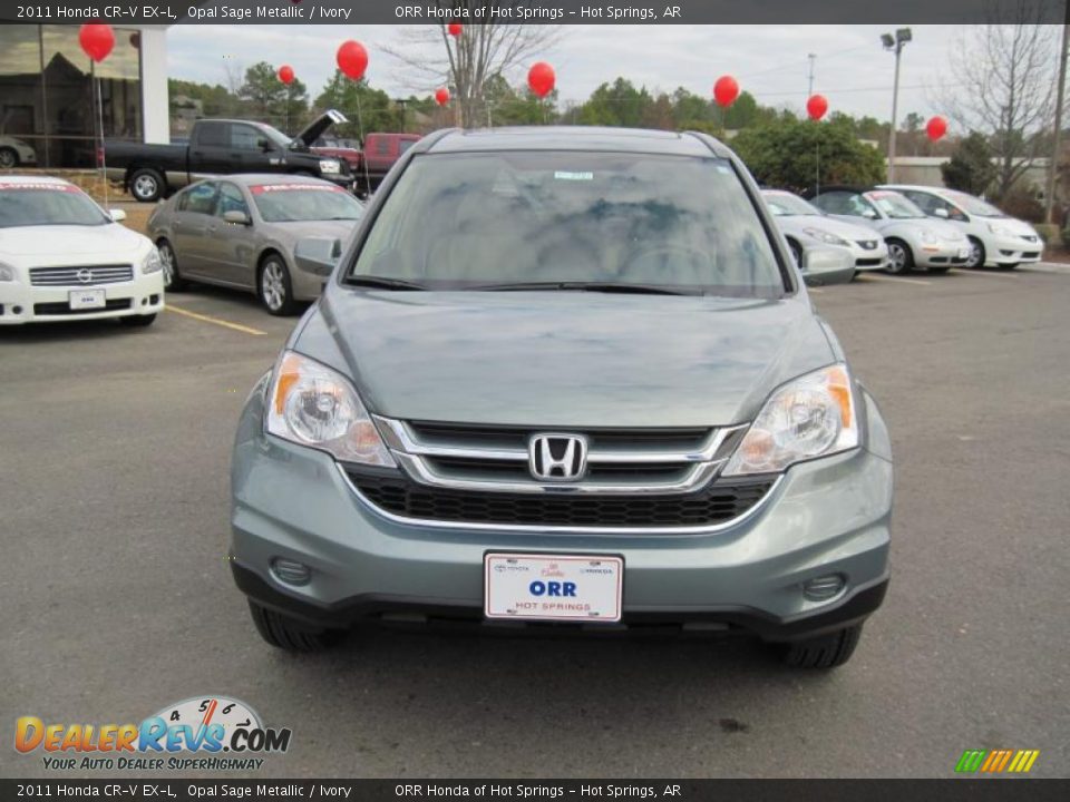 2011 Honda CR-V EX-L Opal Sage Metallic / Ivory Photo #8