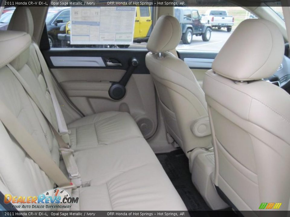Ivory Interior - 2011 Honda CR-V EX-L Photo #16