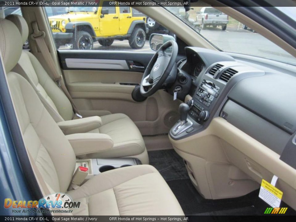 Ivory Interior 2011 Honda Cr V Ex L Photo 17 Dealerrevs Com