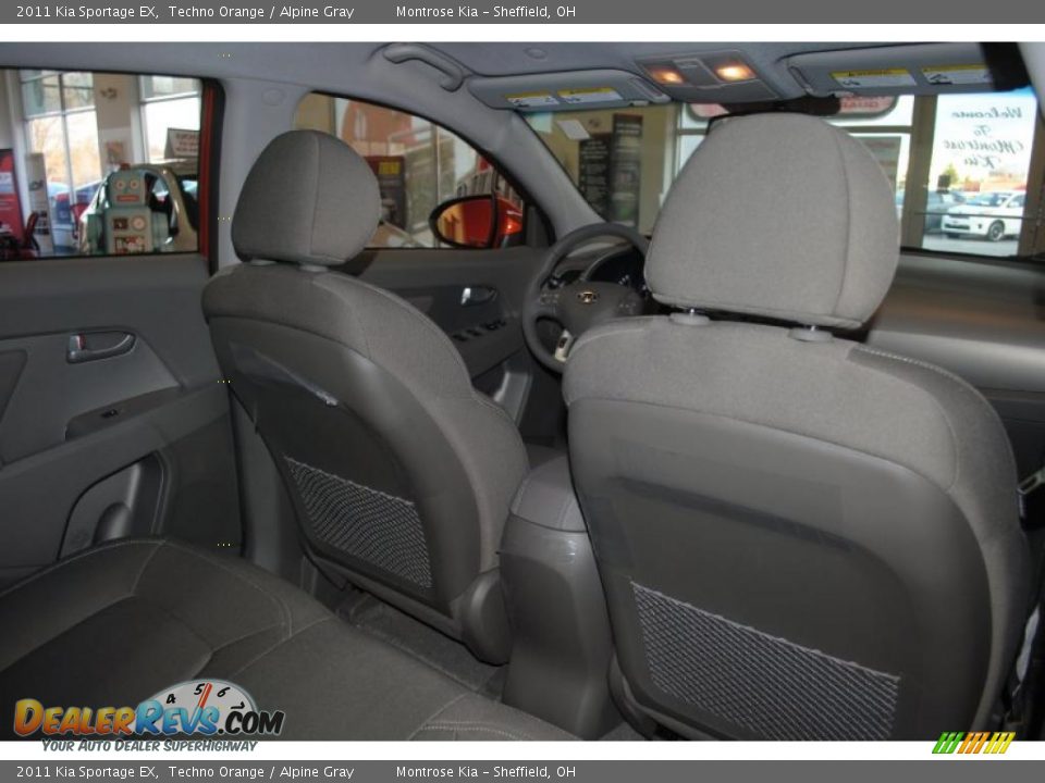 2011 Kia Sportage EX Techno Orange / Alpine Gray Photo #19