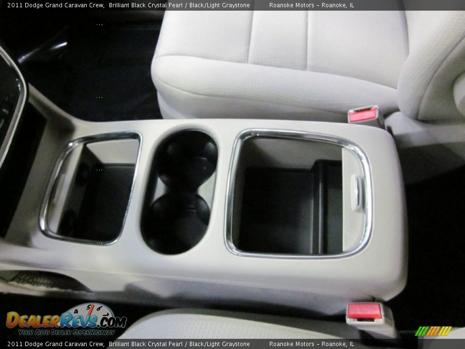 2011 Dodge Grand Caravan Crew Brilliant Black Crystal Pearl / Black/Light Graystone Photo #13