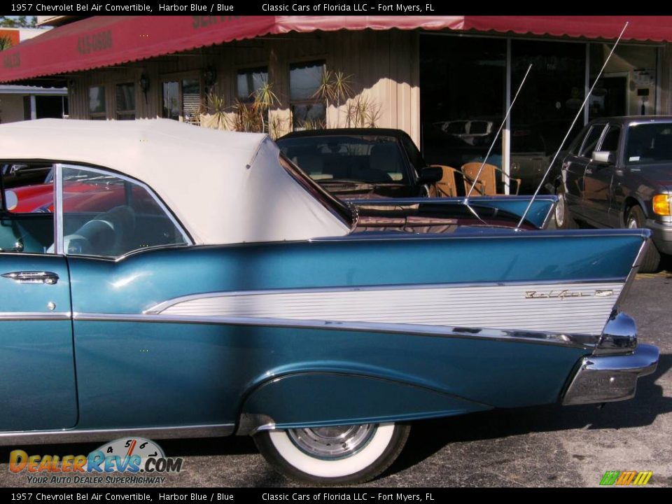 1957 Chevrolet Bel Air Convertible Harbor Blue / Blue Photo #6
