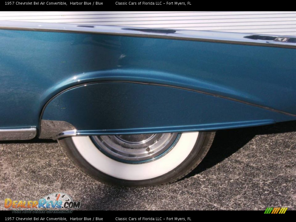 1957 Chevrolet Bel Air Convertible Harbor Blue / Blue Photo #8