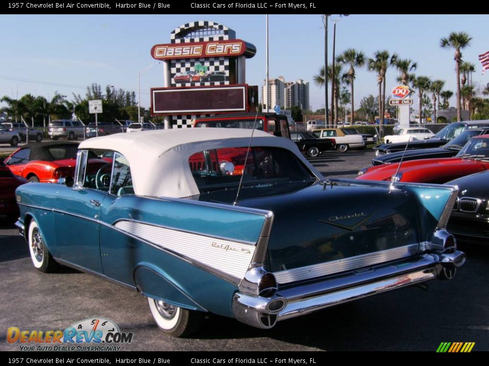 1957 Chevrolet Bel Air Convertible Harbor Blue / Blue Photo #10