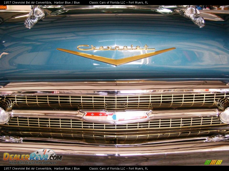 1957 Chevrolet Bel Air Convertible Harbor Blue / Blue Photo #12