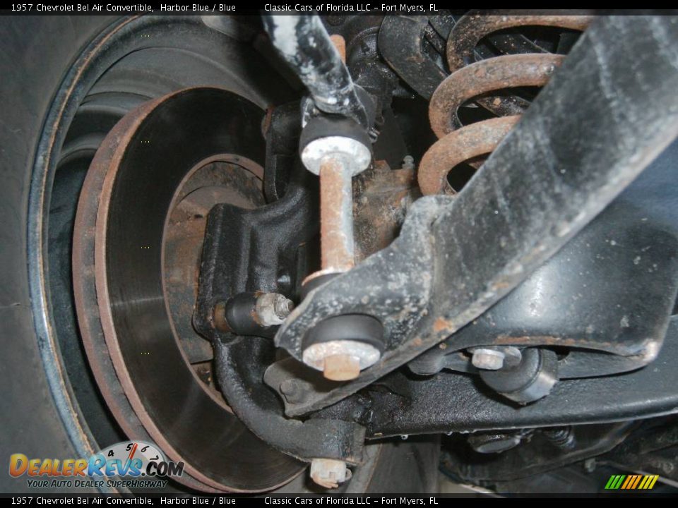 1957 Chevrolet Bel Air Convertible Harbor Blue / Blue Photo #14