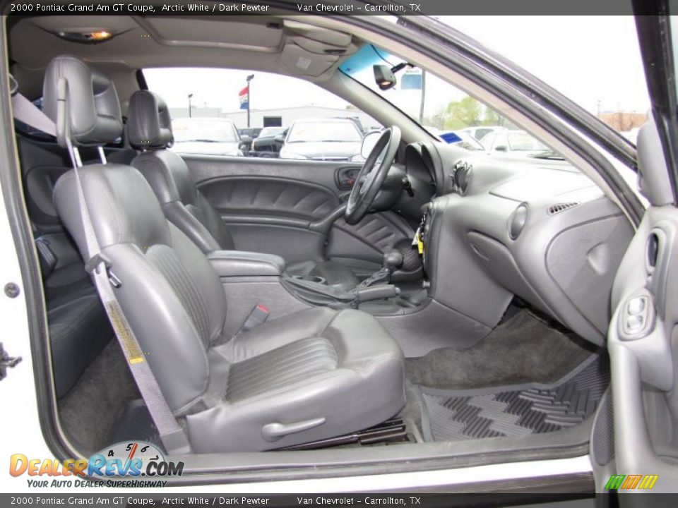 Dark Pewter Interior - 2000 Pontiac Grand Am GT Coupe Photo #9