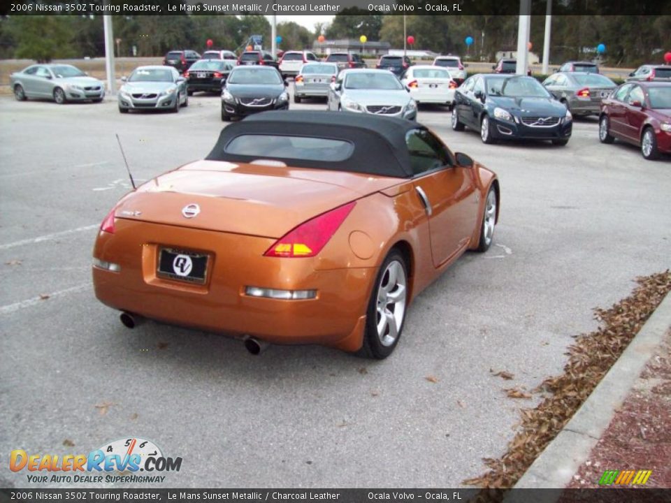 2006 Nissan 350Z Touring Roadster Le Mans Sunset Metallic / Charcoal Leather Photo #8