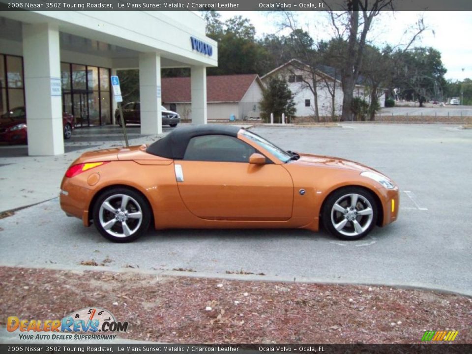 2006 Nissan 350Z Touring Roadster Le Mans Sunset Metallic / Charcoal Leather Photo #10