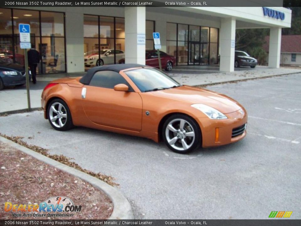 2006 Nissan 350Z Touring Roadster Le Mans Sunset Metallic / Charcoal Leather Photo #11