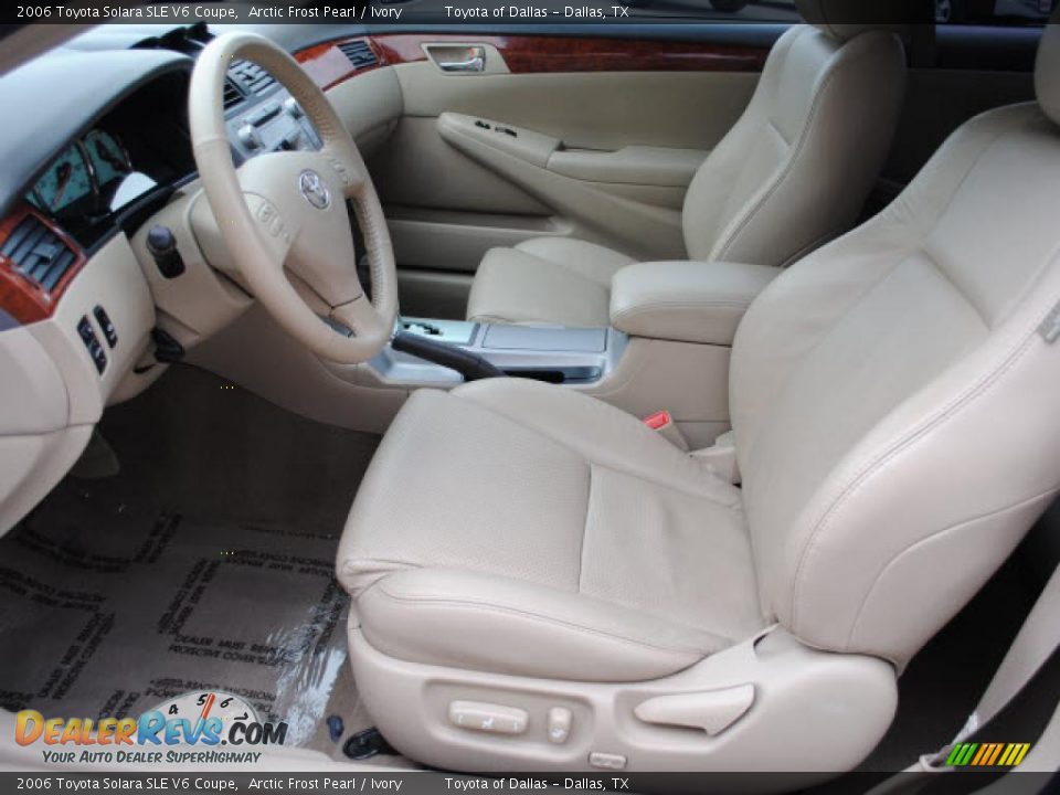 Ivory Interior 2006 Toyota Solara Sle V6 Coupe Photo 11