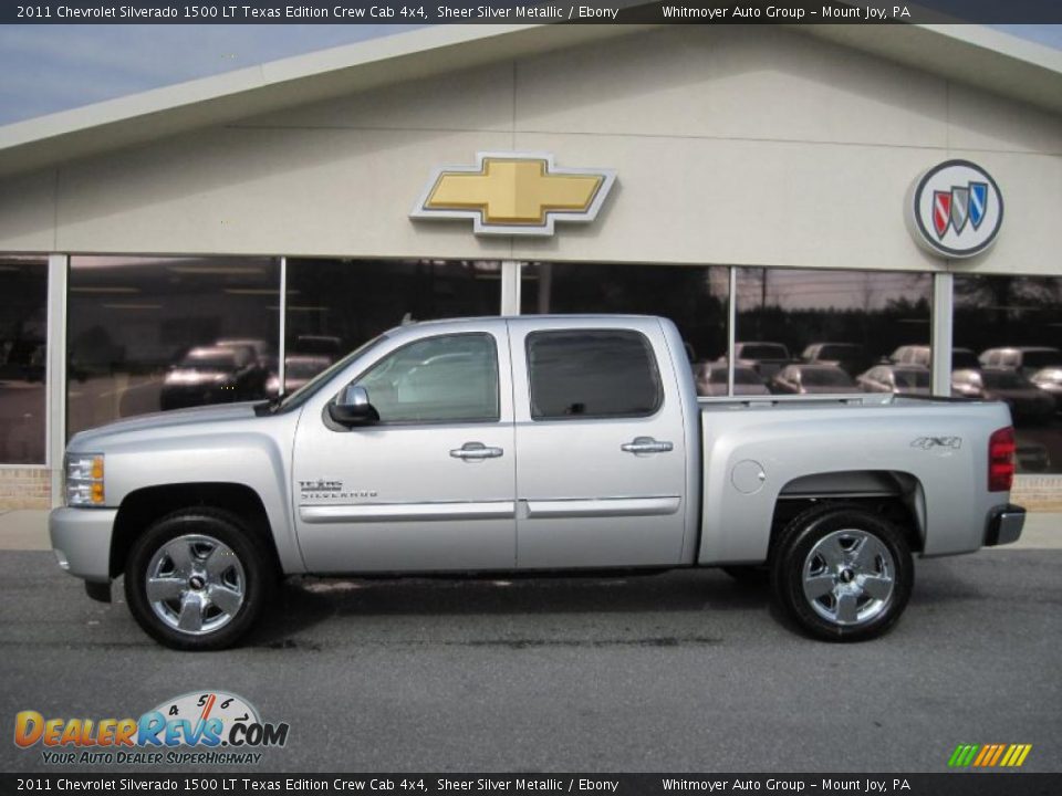 Sheer Silver Metallic 2011 Chevrolet Silverado 1500 LT Texas Edition Crew Cab 4x4 Photo #1