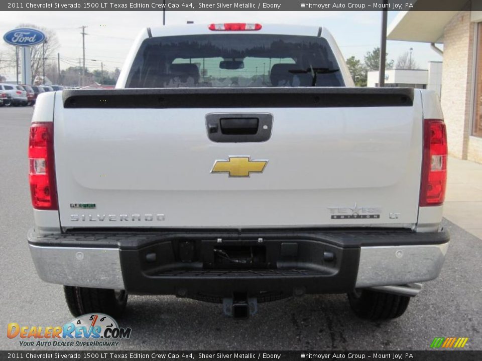 2011 Chevrolet Silverado 1500 LT Texas Edition Crew Cab 4x4 Sheer Silver Metallic / Ebony Photo #10