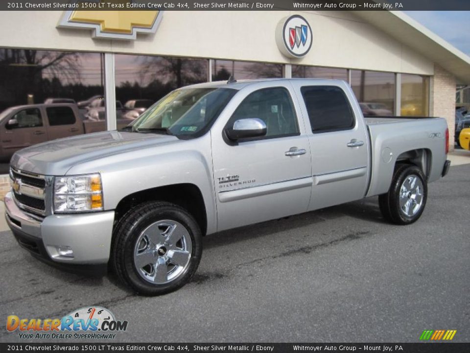 2011 Chevrolet Silverado 1500 LT Texas Edition Crew Cab 4x4 Sheer Silver Metallic / Ebony Photo #16