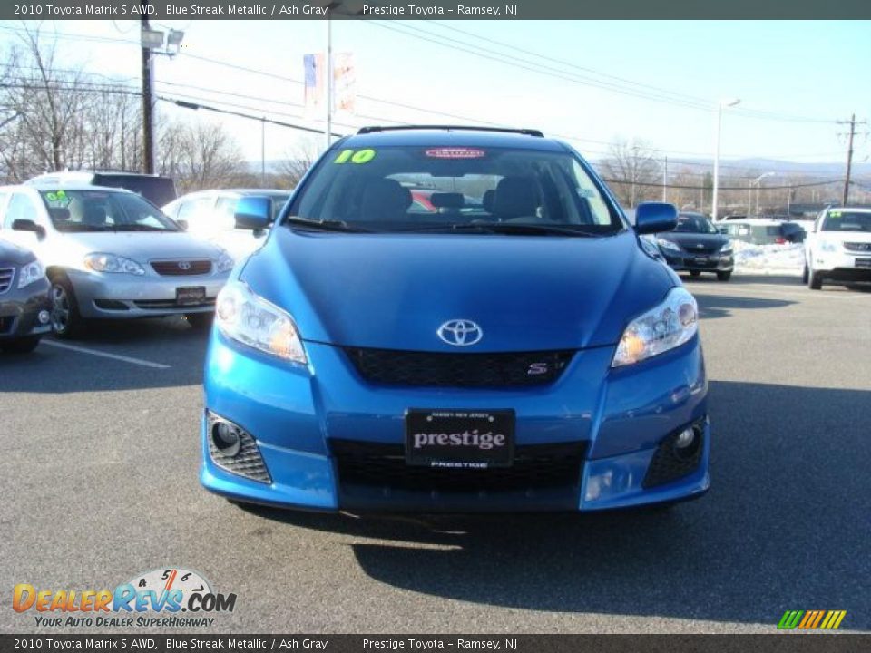 2010 Toyota Matrix S AWD Blue Streak Metallic / Ash Gray Photo #2