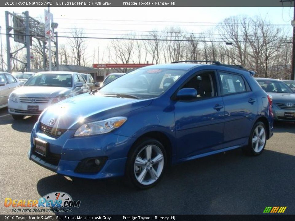 2010 Toyota Matrix S AWD Blue Streak Metallic / Ash Gray Photo #3