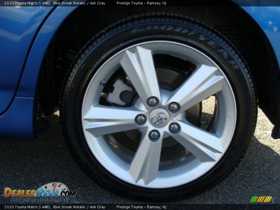 2010 Toyota Matrix S AWD Blue Streak Metallic / Ash Gray Photo #14