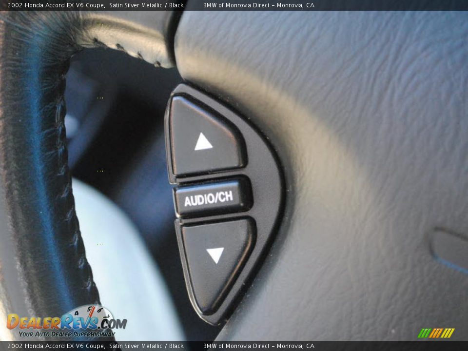 2002 Honda Accord EX V6 Coupe Satin Silver Metallic / Black Photo #18