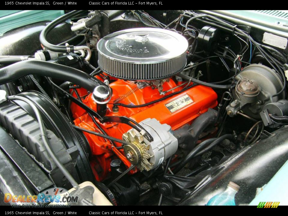 1965 Chevrolet Impala SS Green / White Photo #12