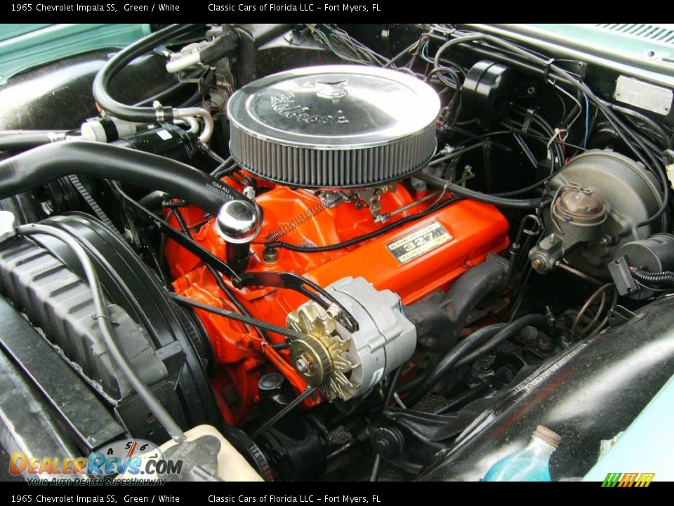 1965 Chevrolet Impala SS Green / White Photo #12