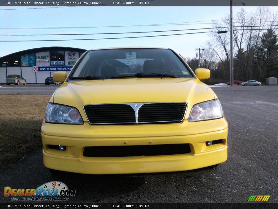 2003 Mitsubishi Lancer OZ Rally Lightning Yellow / Black Photo #2