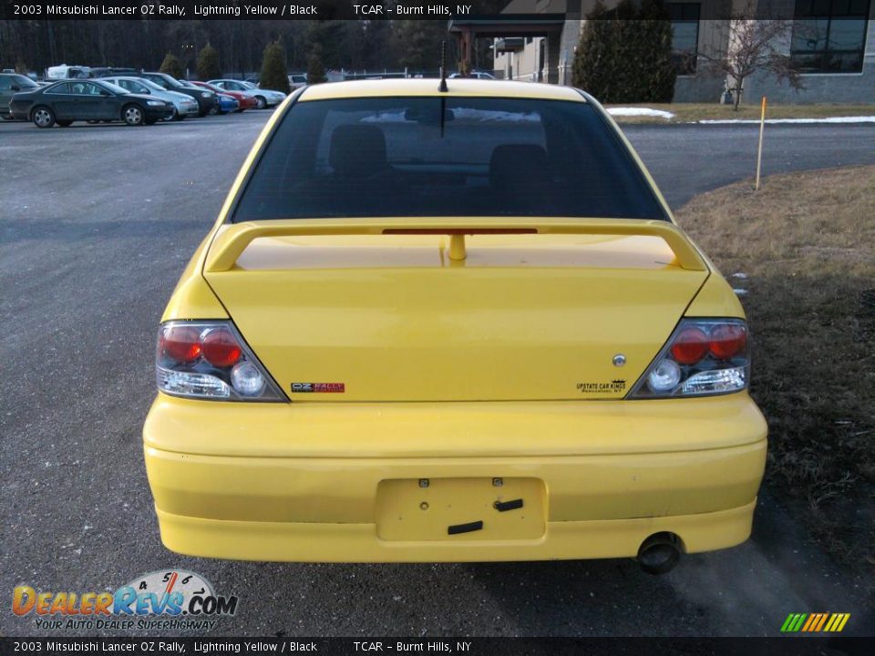 2003 Mitsubishi Lancer OZ Rally Lightning Yellow / Black Photo #5