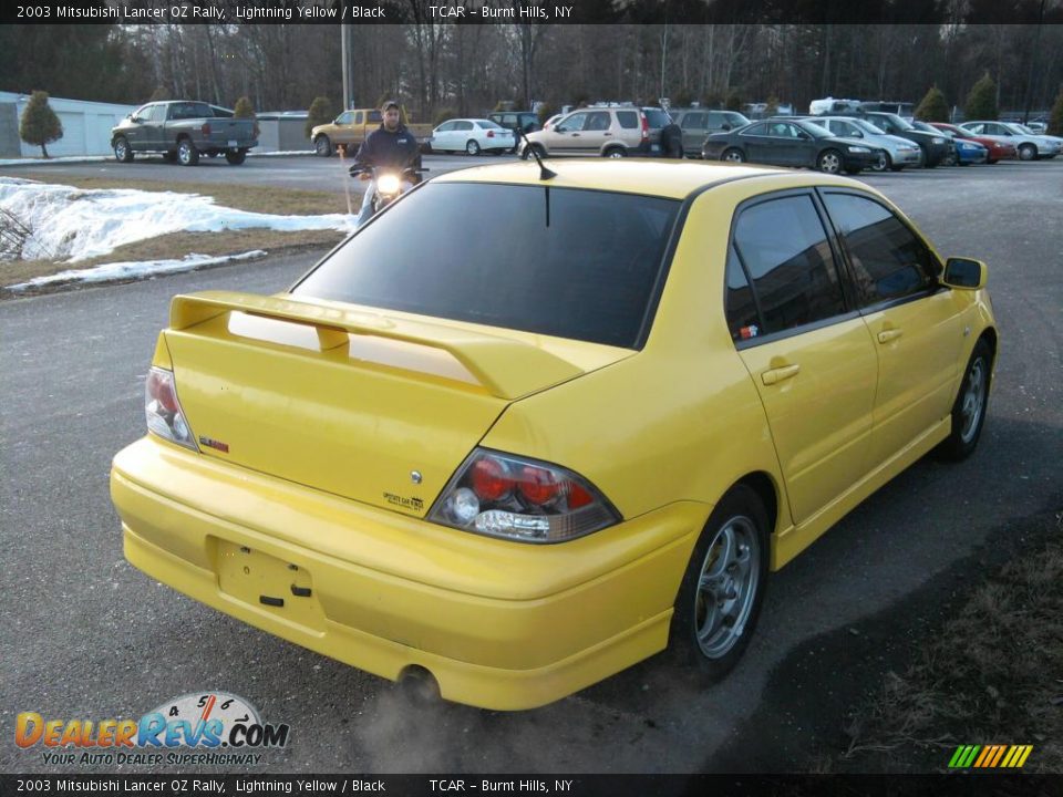 2003 Mitsubishi Lancer OZ Rally Lightning Yellow / Black Photo #6