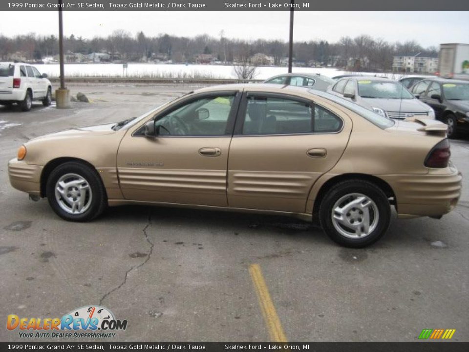 1999 Pontiac Grand Am SE Sedan Topaz Gold Metallic / Dark Taupe Photo #4