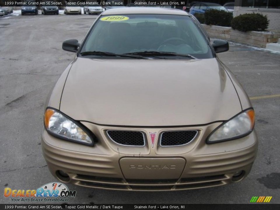 1999 Pontiac Grand Am SE Sedan Topaz Gold Metallic / Dark Taupe Photo #12