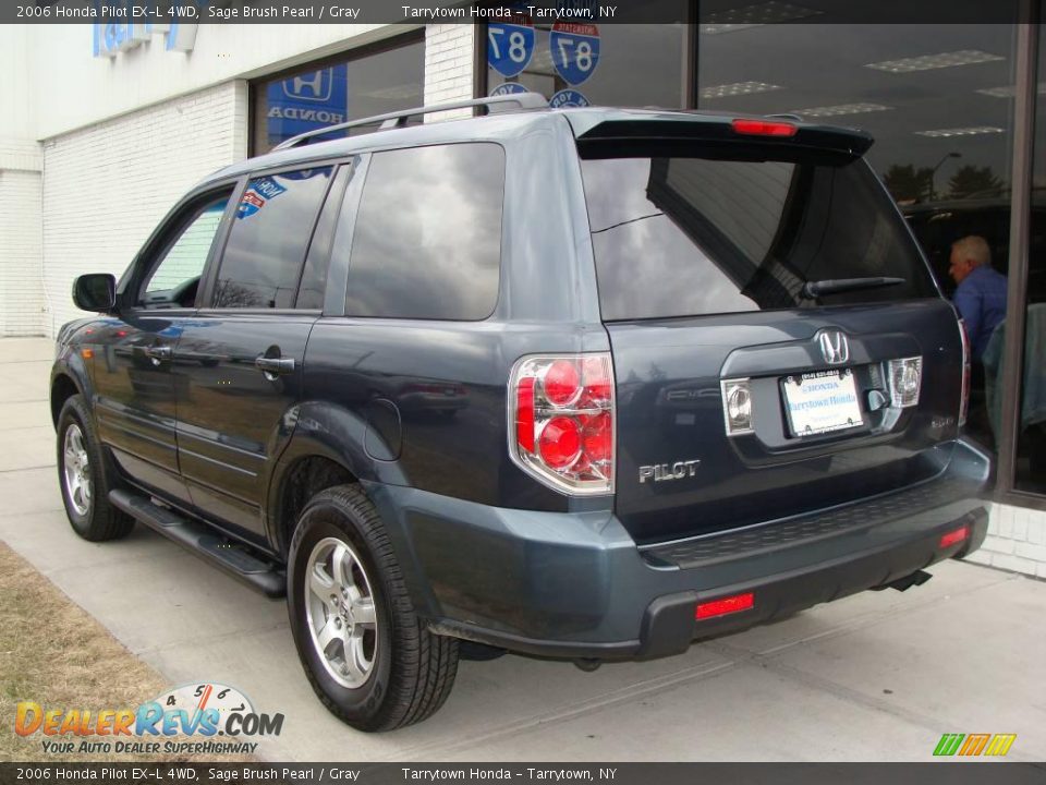 2006 Honda Pilot EX-L 4WD Sage Brush Pearl / Gray Photo #3